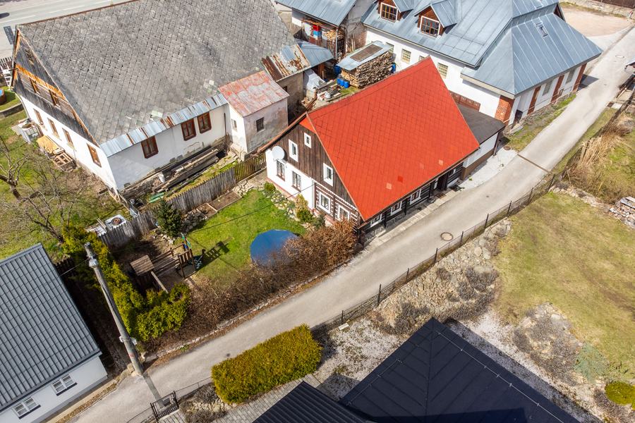Chalupa z výšky, chalupa Černý Důl, Krkonoše