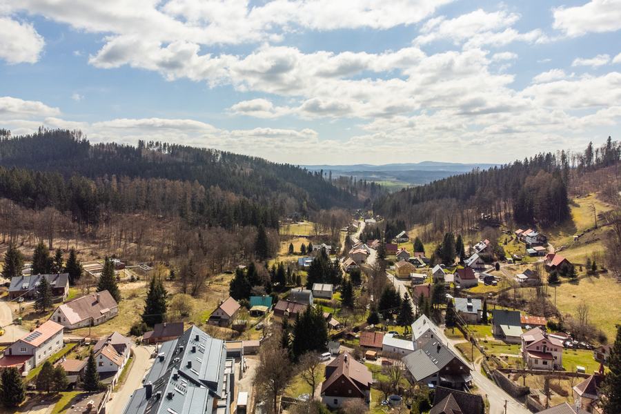 Údolí Černého Dolu, chalupa Černý Důl, Krkonoše